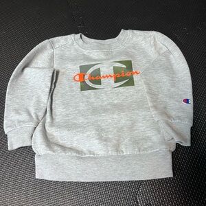 Champion Heather Gray Sweatshirt with Logo